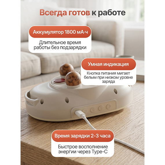 Вибромассажер для мышц кора и поясницы с функцией нагрева DFC VM-SQ-S1, изображение 8 от интернет-магазина NovaSport в Москве Вибромассажер для мышц кора и поясницы с функцией нагрева DFC VM-SQ-S1